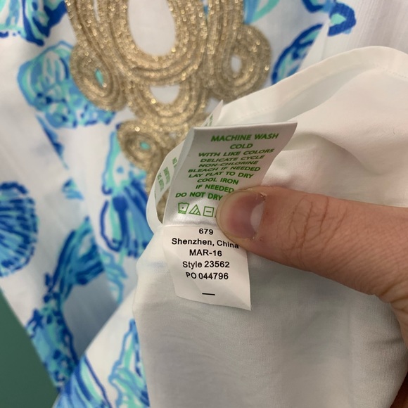 Lily Pulitzer Emery Shift Dress in Barefoot Princess in Resort White Size 4 - Picture 9 of 15